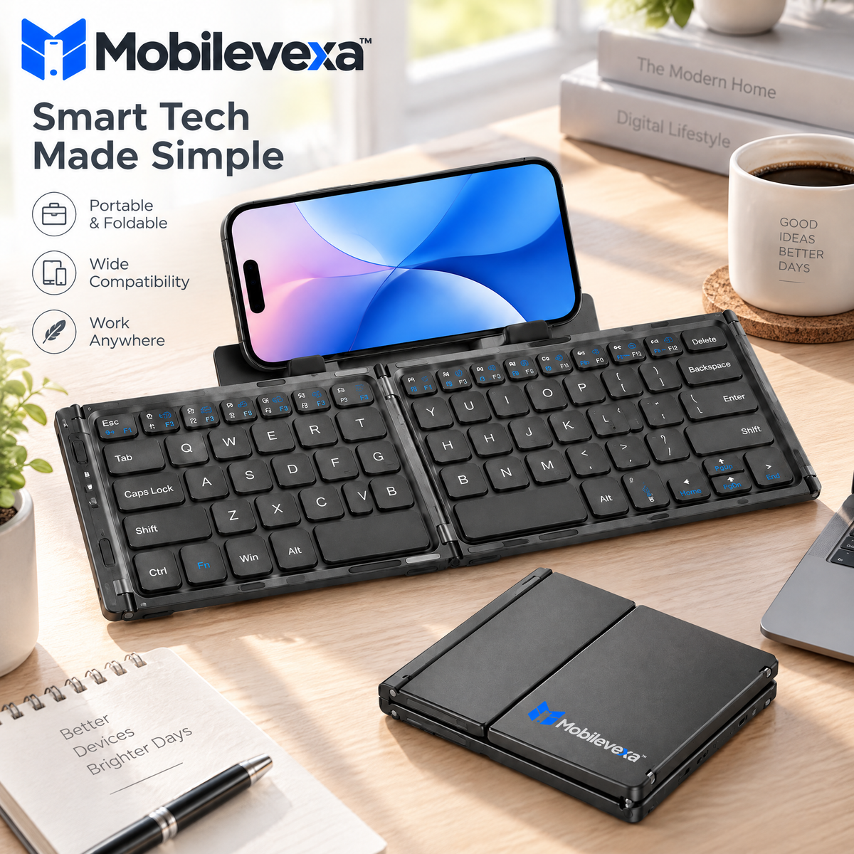 Mobilevexa™ Portable Folding Keyboard