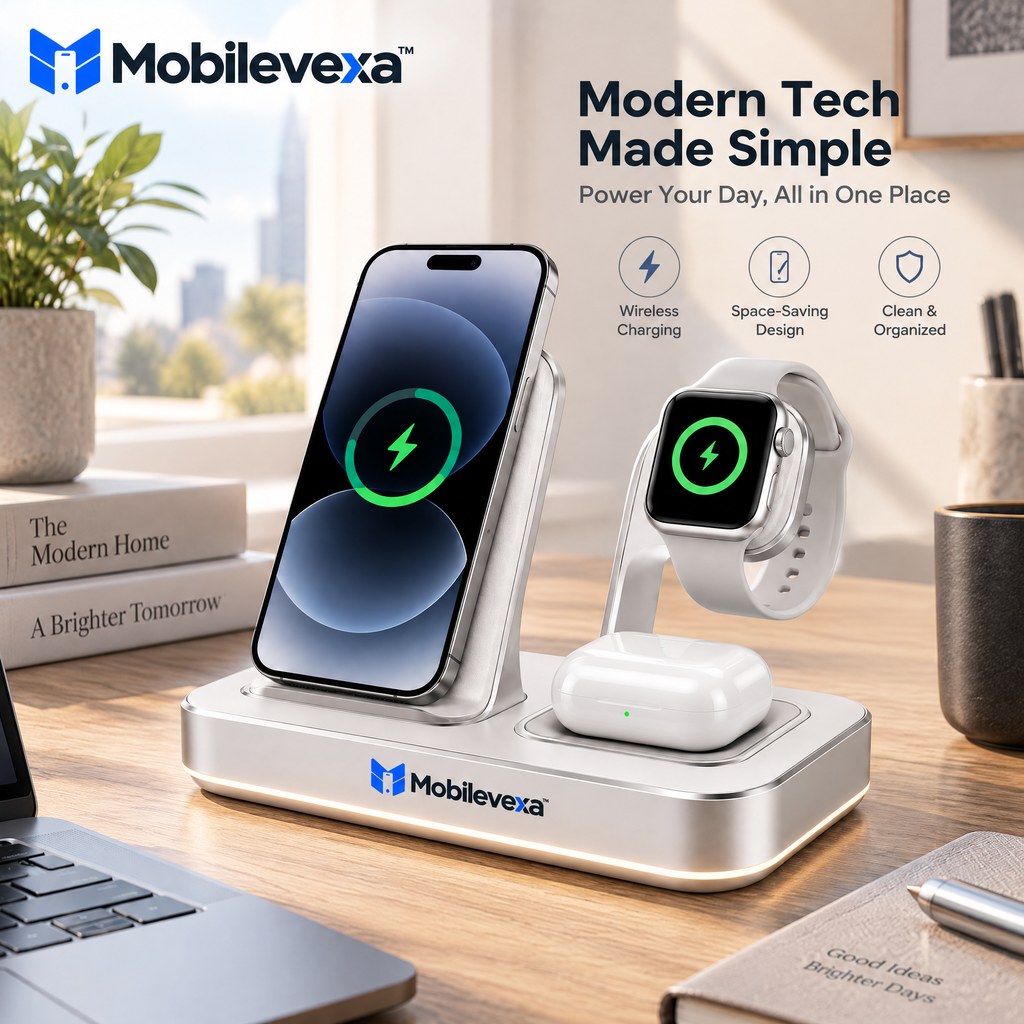 Mobilevexa™ Multi-Device Desktop Charging Station