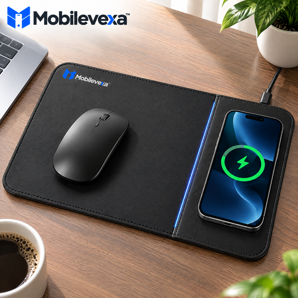 Mobilevexa™ Wireless Charging Mouse Pad