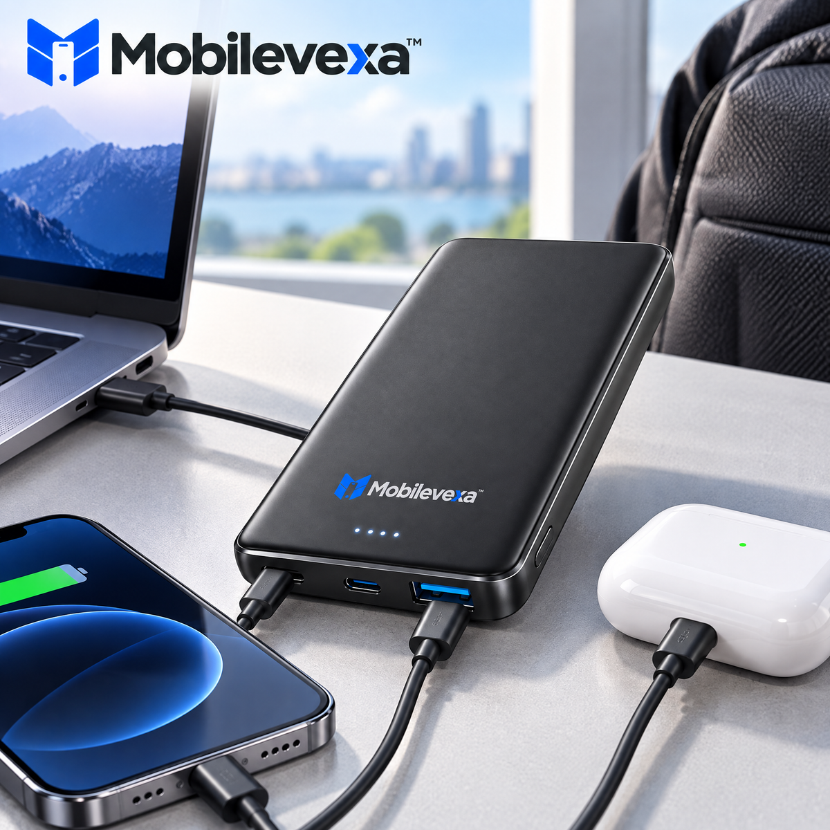 Mobilevexa™ Ultra-Slim Power Bank