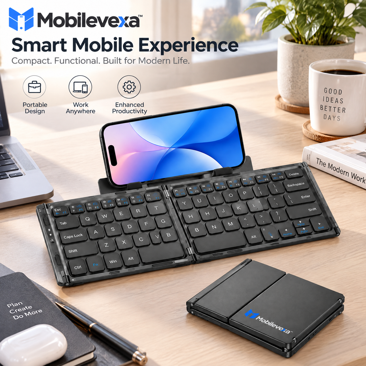 Mobilevexa™ Portable Folding Keyboard