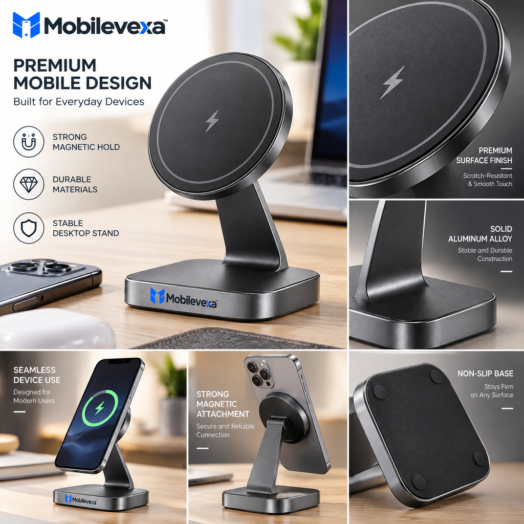 Mobilevexa™ Magnetic Wireless Charging Station