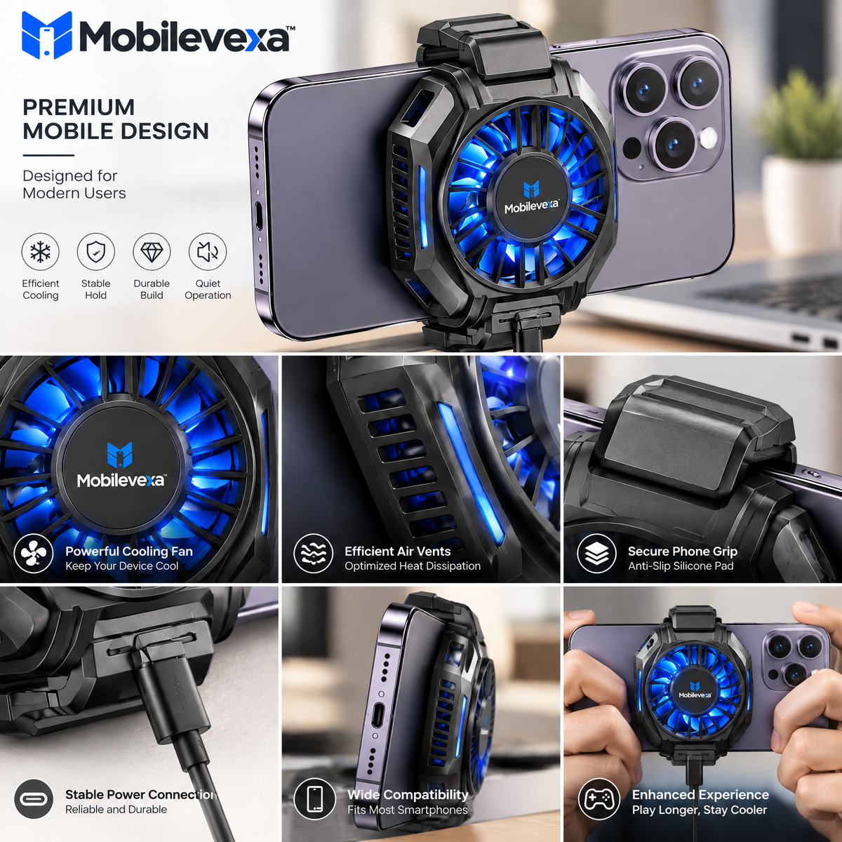 Mobilevexa™ Smartphone Cooler