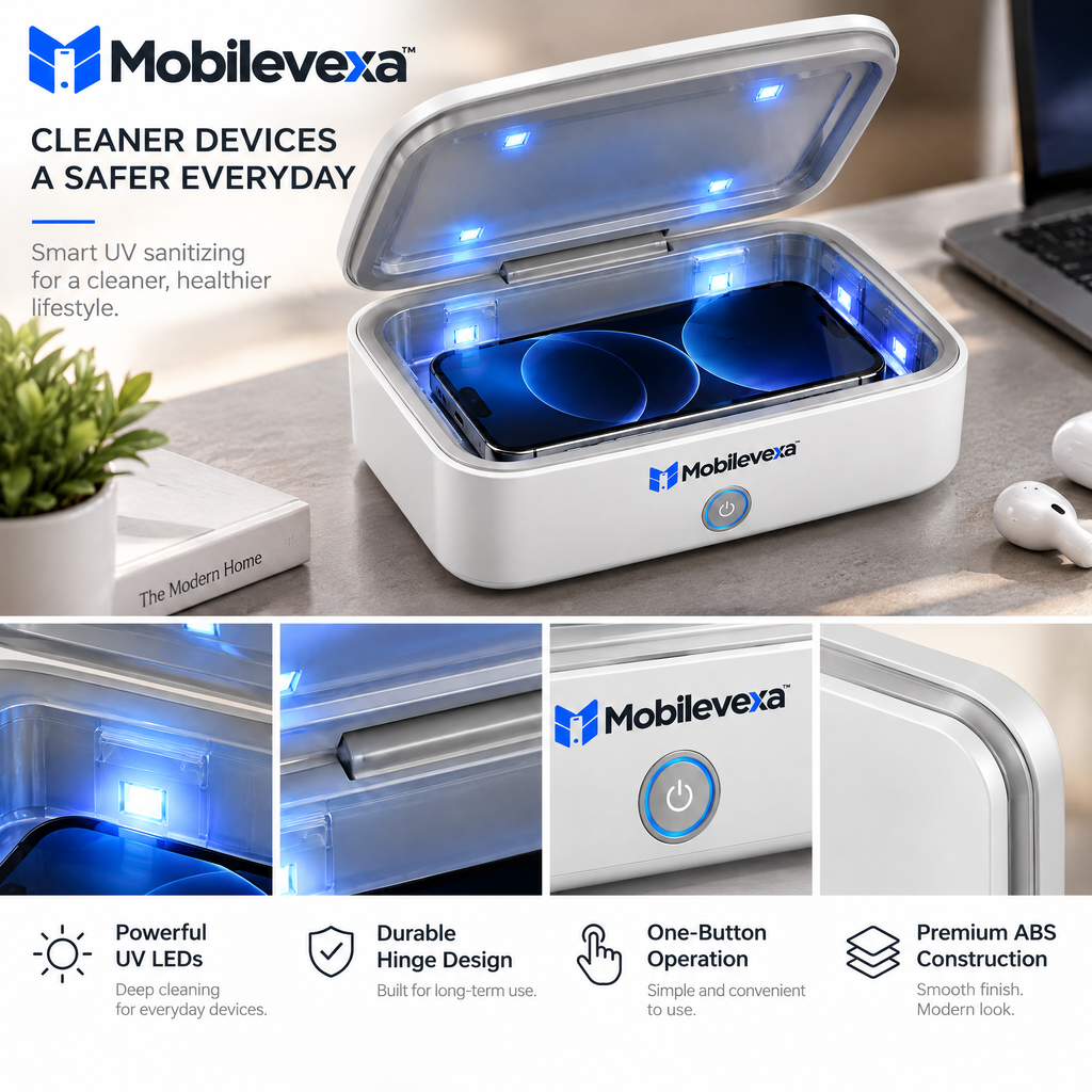 Mobilevexa™ Phone Cleaning & Sanitizing Box